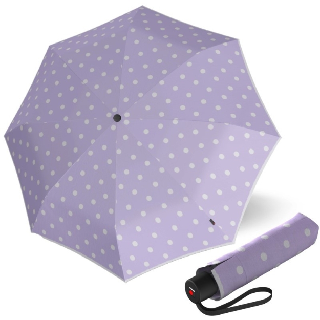 Obrázok z KNIRPS A.050 MEDIUM Dot Art Lavender - elegantní dámský skládací deštník fialová