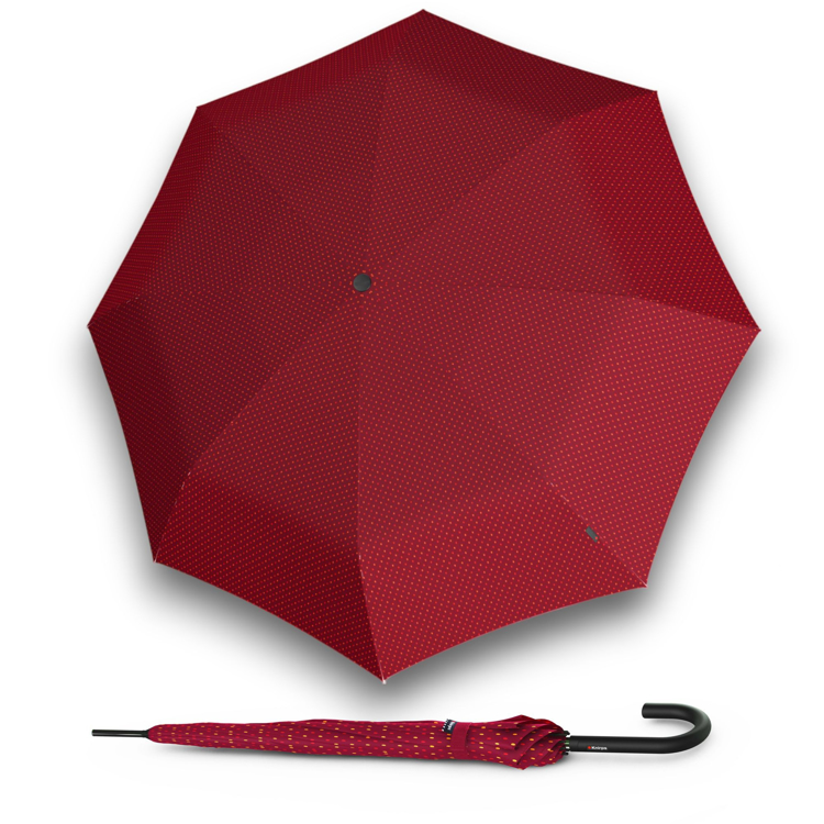 Obrázok z Knirps A.760 Stick Automatic joy red - elegantní holový vystřelovací deštník červená
