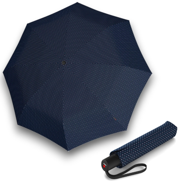 Obrázok z Knirps A 200 Medium Duomatic Joy Navy - elegantní dámský plnoautomatický deštník modrá