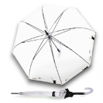 Obrázok z Knirps C.760 Stick Transparent Play - průhledný dámský holový deštník černá