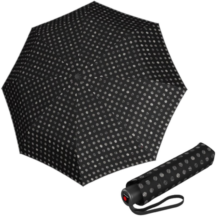 Obrázok z KNIRPS A.050 MEDIUM PINTA CLASSIC - elegantní dámský skládací deštník černá