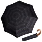 Obrázok z KNIRPS S.570 LARGE CHECK BLACK - pánský vystřelovací deštník černá