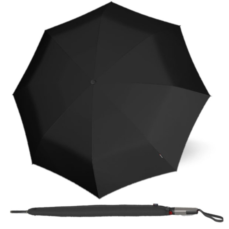Obrázok z KNIRPS T.900 EXTRA LONG BLACK - pánský holový vystřelovací deštník černá
