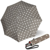 Obrázok z KNIRPS T.200 DOT ART TAUPE - elegantní dámský plně automatický deštník červená