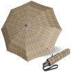 Obrázok z KNIRPS T.200 CHECK BEIGE - elegantní dámský plně automatický deštník béžová