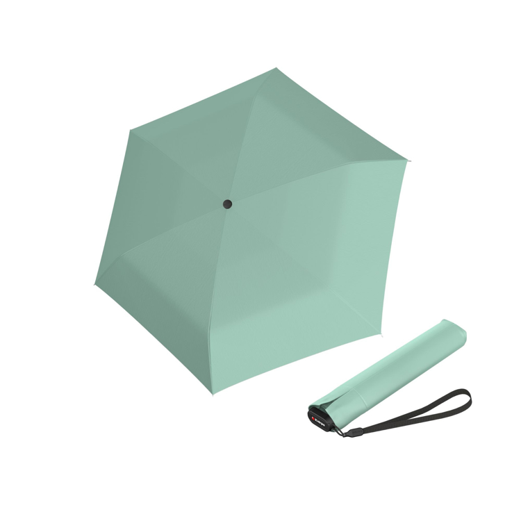 Obrázok z Knirps US.050 ultra light slim manual mint - lehký dámský skládací plochý deštník