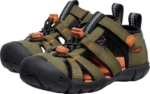 Obrázok z KEEN Seacamp II CNX Children Detské sandále dark olive/gold flame