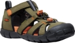 Obrázok z KEEN Seacamp II CNX Youth Detské sandále dark olive/gold flame