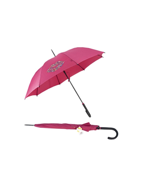 Obrázok z DOPPLER Long Flex AC Kiss Pink UV Protection - dámský holový vystřelovací deštník růžová