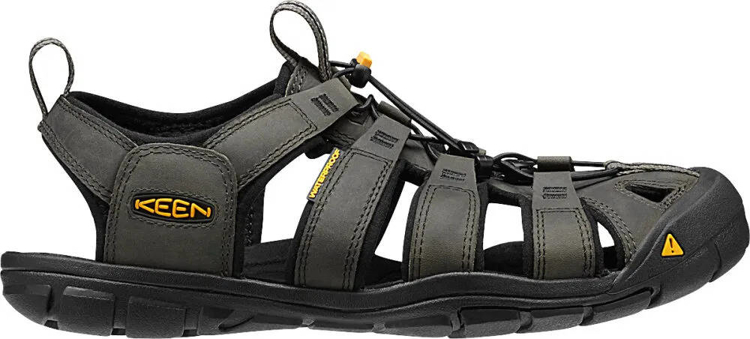Obrázok z KEEN Clearwater CNX Leather Men Pánske sandále magnet/black
