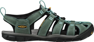 Obrázok z KEEN Clearwater CNX Leather W Dámske sandále mineral blue/yellow