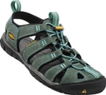 Obrázok z KEEN Clearwater CNX Leather W Dámske sandále mineral blue/yellow