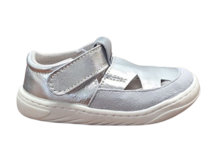 Obrázok z Pegres Barefoot SBF 51 Detské sandále strieborné
