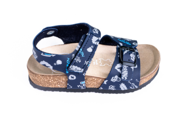 Obrázok z Dětské pantofle modré se vzorem