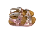 Obrázok z Dětské pantofle rose gold s motýlkem