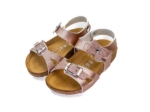 Obrázok z Dětské pantofle rose gold s motýlkem