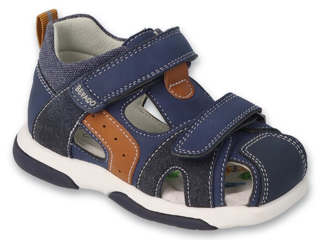 Obrázok z BEFADO 170X085 chlapecké sandálky ROLLER modré
