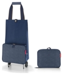 Obrázok z Reisenthel Foldabletrolley Herringbone Dark Blue 30 L