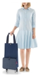 Obrázok z Reisenthel Foldabletrolley Herringbone Dark Blue 30 L