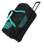Obrázok z Travelite Basics Wheeled duffle L exp Black/petrol 98/119 L