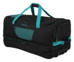 Obrázok z Travelite Basics Wheeled duffle L exp Black/petrol 98/119 L