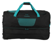 Obrázok z Travelite Basics Wheeled duffle L exp Black/petrol 98/119 L