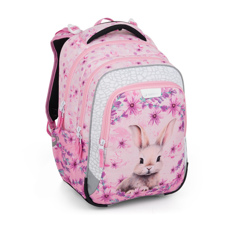 Obrázok z Bagmaster LUMI 25 A školní batoh – králíček Růžová 18 l