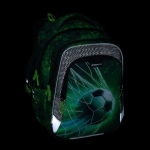 Obrázok z Bagmaster LUMI 25 B školní batoh – fotbal Zelená 18 l