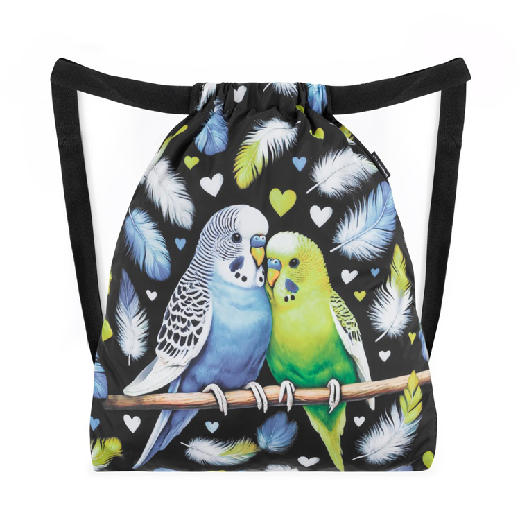 Obrázok z Bagmaster SÁČEK BETA 25 A školní na přezůvky / tělocvik – papoušek Černá 1,5 l