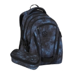 Obrázok z Bagmaster BAG 25 B studentský set – černo-modrý Černá 30 l