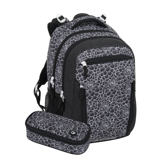 Obrázok z Bagmaster PORTO 25 A studentský set – černo-bílý Černá 29 l