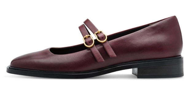 Obrázok z Tamaris 1-22131-45-537 Dámske balerínky bordó