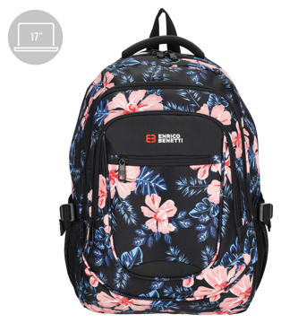 Obrázok z Enrico Benetti Santa Cruz 62038 Black Flower 33 L