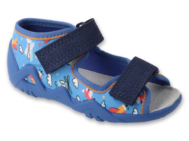 Obrázok z BEFADO 350P052 chlap sandálky SNAKE letadla