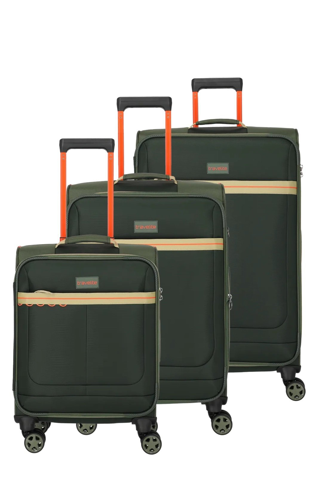 Travelite Color Craze S,M,L Olive S: 36 l / M: 61/66 l / L: 86 L TRAVELITE-8000040-86