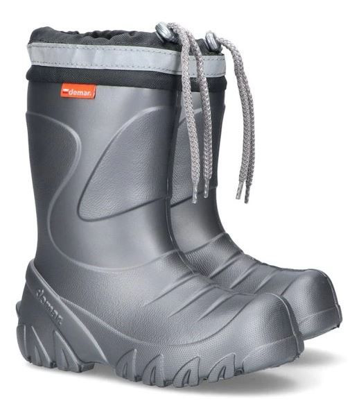 Demar Detské gumáky zateplené MAMMUT S 0300 C strieborná 22-23 0300C_22-23