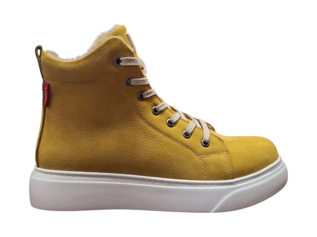 Obrázok z Looke LYSIANE L1256-07 Dámske zimné členkové topánky žlté