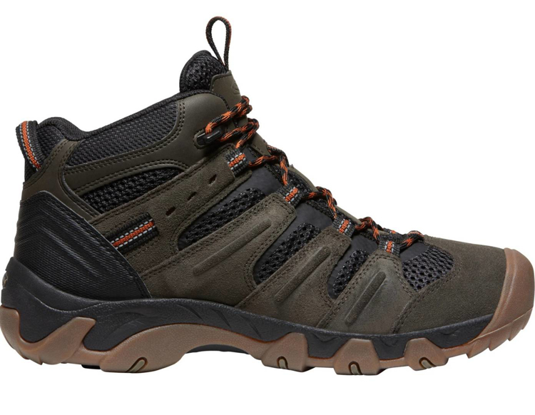 Obrázok z KEEN HEADOUT MID WP Man Pánske trekové topánky black olive/fossil orange