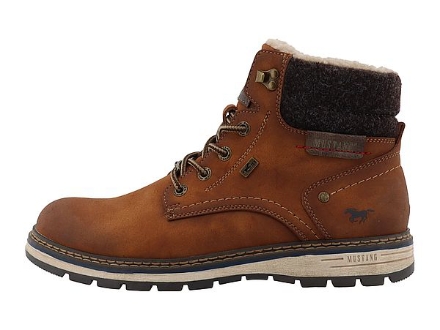 Obrázok z Mustang 15M0001005 Pánske zimné členkové topánky hnedé
