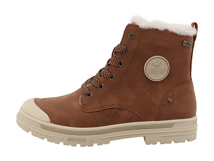 Obrázok z Mustang 15M0262001 Dámska zimná členková obuv cognac