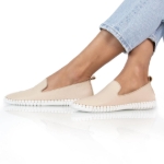 Obrázok z Batz Elmira Beige Dámske kožené mokasíny béžové