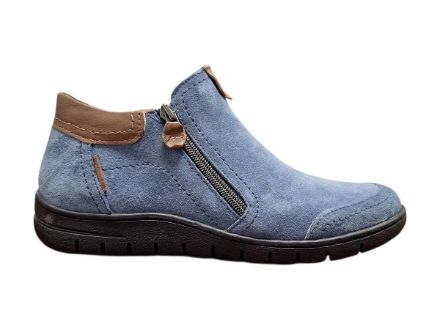 Obrázok z Wild R732 Jeans Dámske celokožené poltopánky modré
