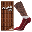 Obrázok z LONKA Ponožky dámské originální s motivem CHOCOLATE v krabičce MILK