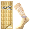 Obrázok z LONKA Ponožky dámské originální s motivem CHOCOLATE v krabičce WHITE