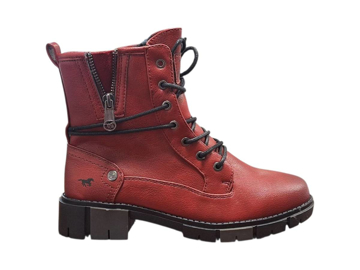 Obrázok z Mustang 15M0322001 Dámska zimná členková obuv červené