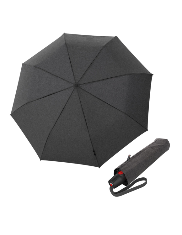 Obrázok z KNIRPS T.200 Medium Duomatic Melange black - elegantní plně automatický deštník