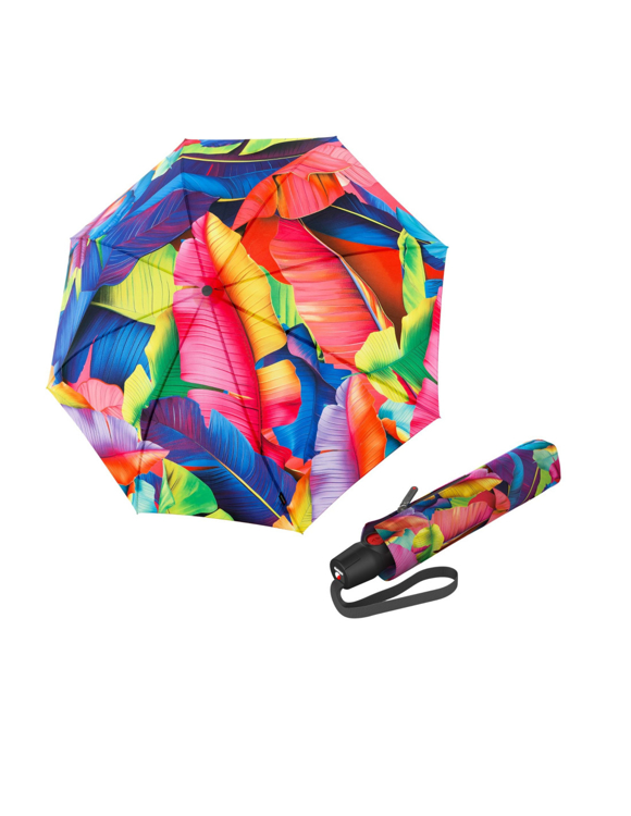 Obrázok z KNIRPS T.200 Medium Duomatic Palm Multicolor - elegantní plně automatický deštník