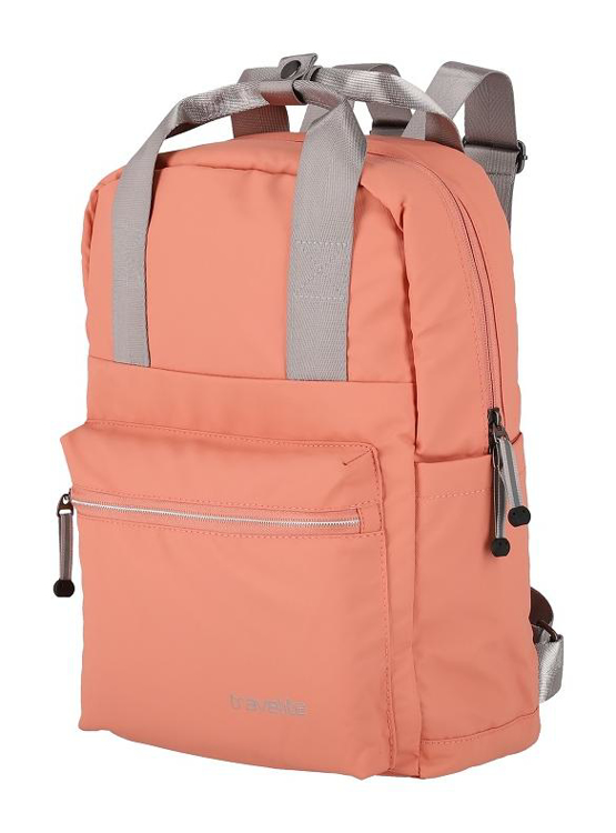 Obrázok z Travelite Basics Canvas Backpack Coral 11 L