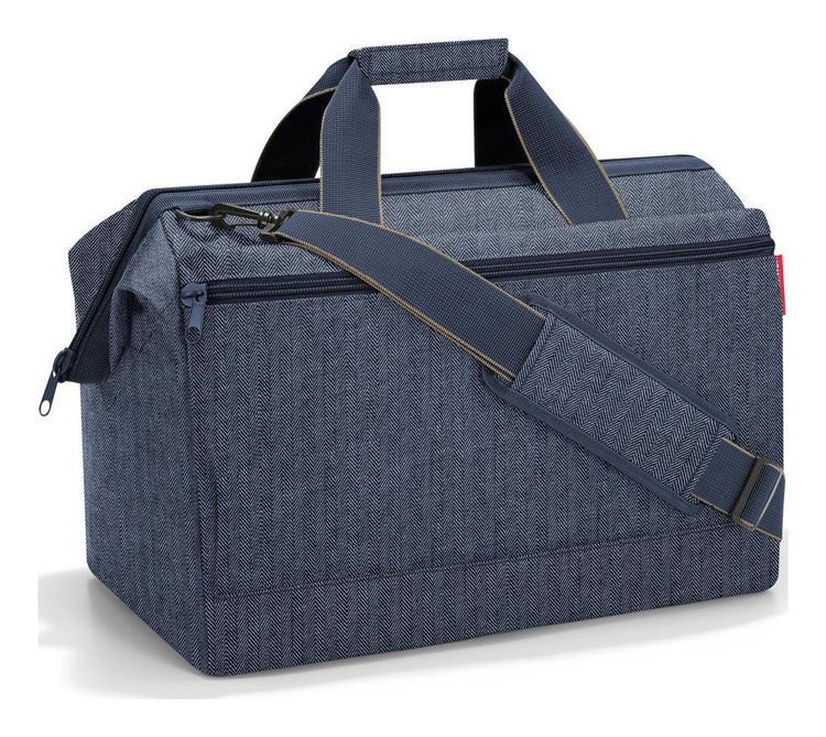 Obrázok z Reisenthel Allrounder L Pocket Herringbone Dark Blue 30 L