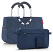 Obrázok z Reisenthel Loopshopper M Herringbone Dark Blue 12 L